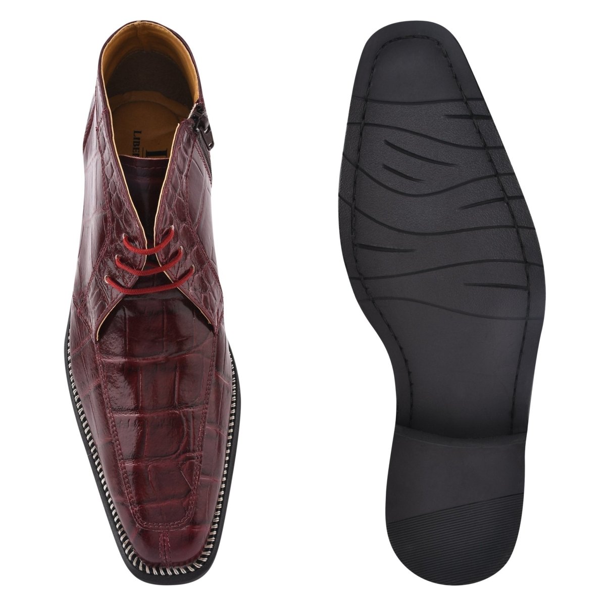 Liam Genuine Leather Lace - Up Style Boots For Men Boots by Libertyzeno – Don't Panic Shoes