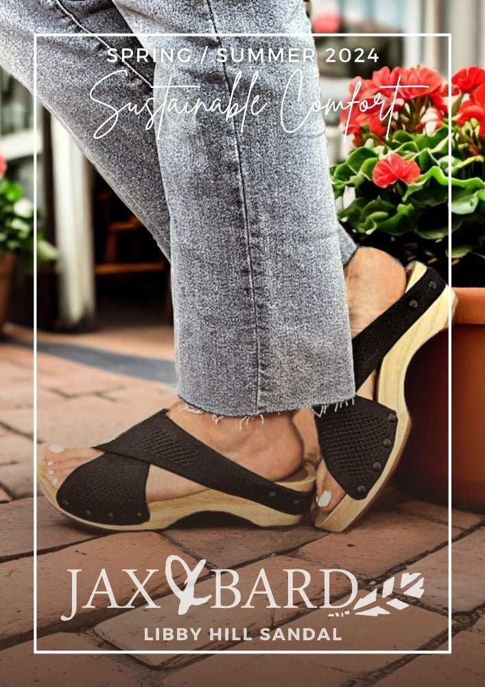 Libby - Pitch Black Platform Clog Sandals Footwear by Jax & Bard Shoes – Don't Panic Shoes