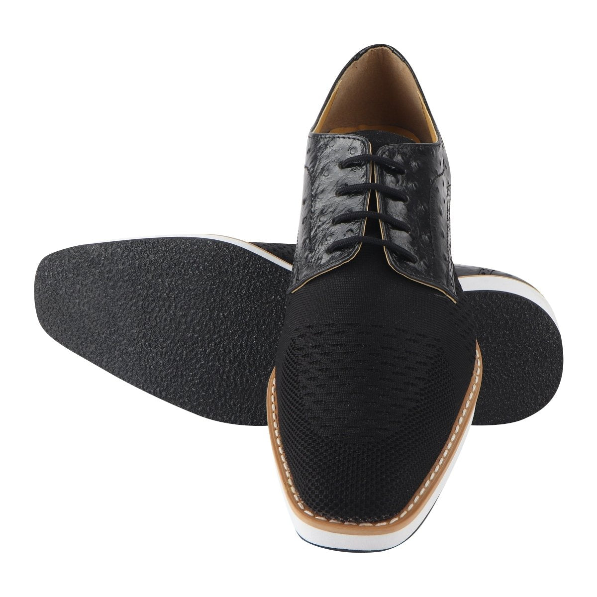 Libertyzeno Shoes Gutta Leather Textile Casual Sneakers For Men Shoes by Libertyzeno – Don't Panic Shoes