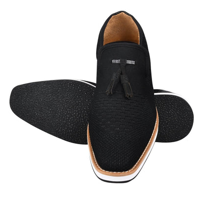 Libertyzeno Shoes Jean Leather Textile Casual Loafers Loafers by Libertyzeno – Don't Panic Shoes