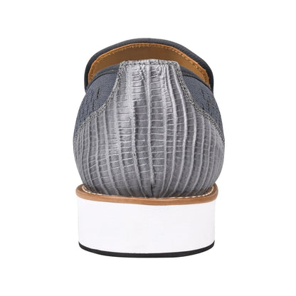 Libertyzeno Shoes Jean Leather Textile Casual Loafers Loafers by Libertyzeno – Don't Panic Shoes