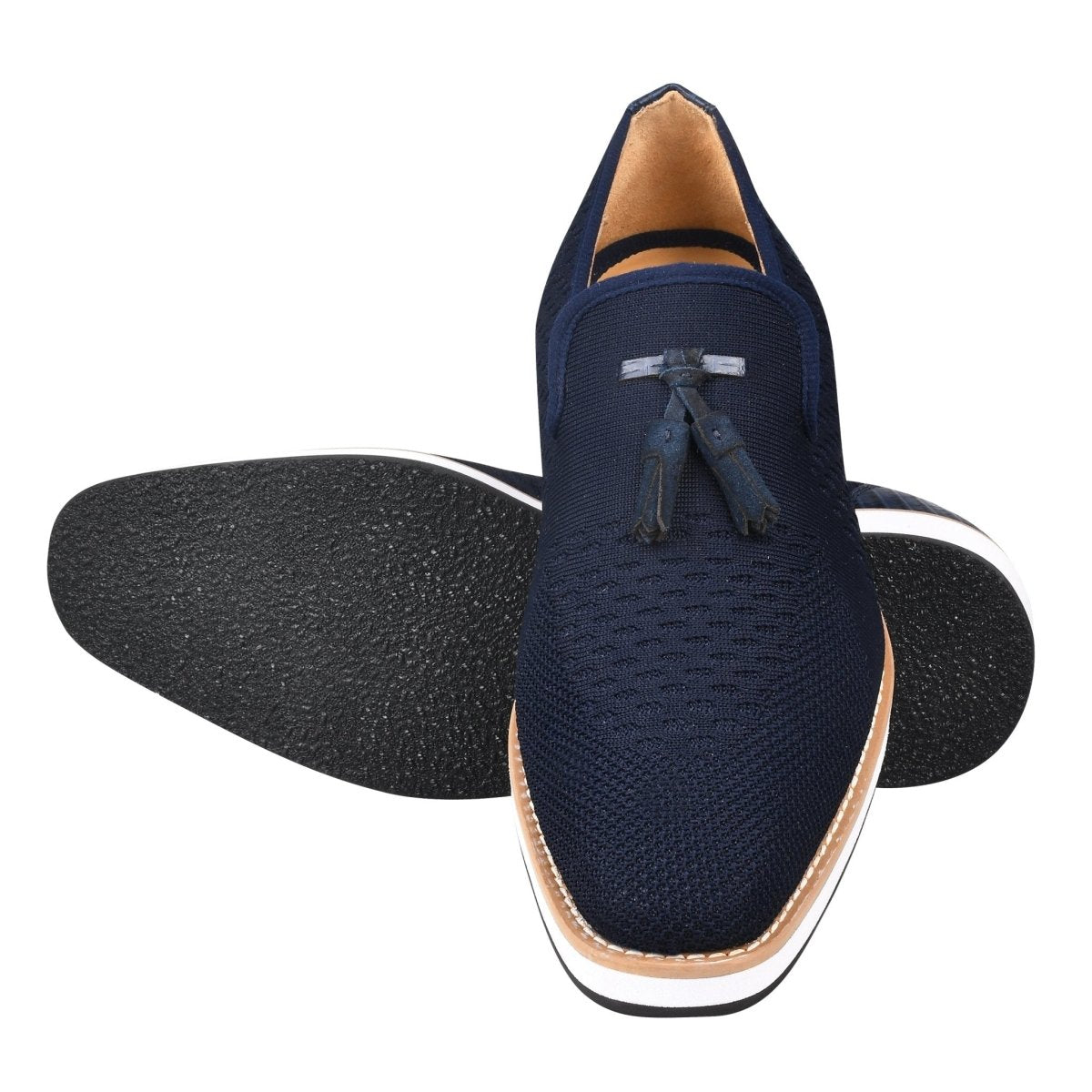 Libertyzeno Shoes Jean Leather Textile Casual Loafers Loafers by Libertyzeno – Don't Panic Shoes