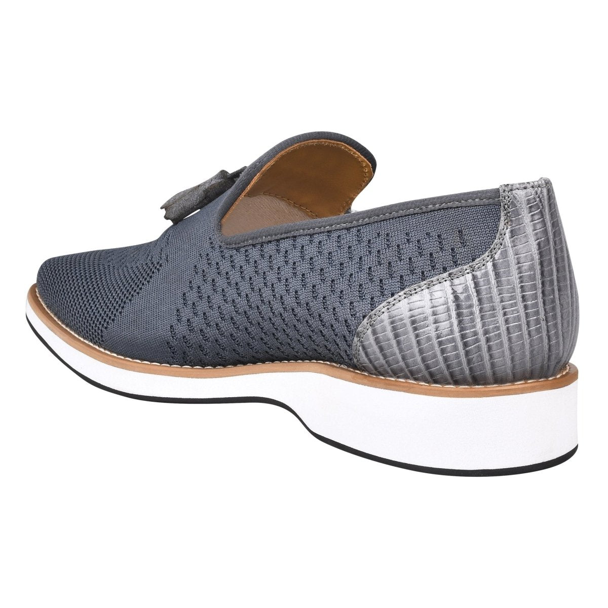 Libertyzeno Shoes Jean Leather Textile Casual Loafers Loafers by Libertyzeno – Don't Panic Shoes