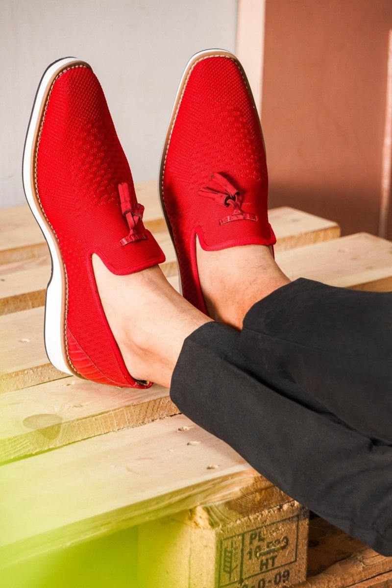 Libertyzeno Shoes Jean Leather Textile Casual Loafers Loafers by Libertyzeno – Don't Panic Shoes