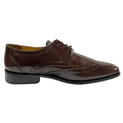 Libertyzeno Shoes Men's Genuine Leather Brown Lace - Up Business Shoes Shoes by Libertyzeno – Don't Panic Shoes
