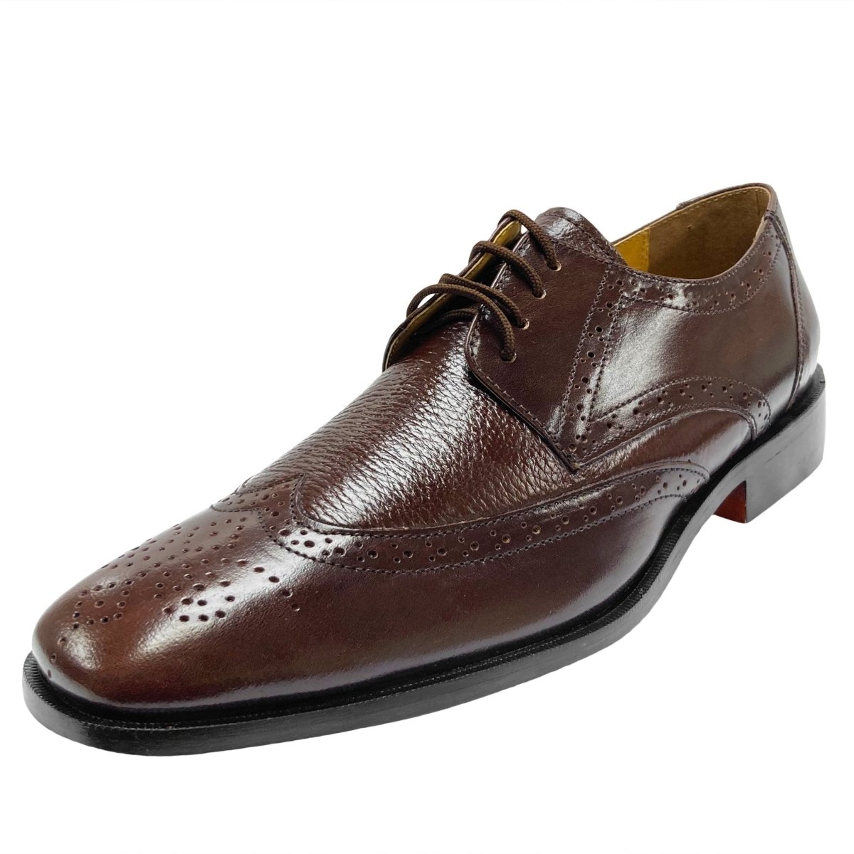 Libertyzeno Shoes Men's Genuine Leather Brown Lace - Up Business Shoes Shoes by Libertyzeno – Don't Panic Shoes