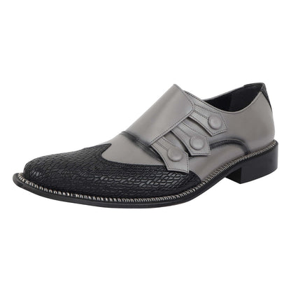 Libertyzeno Shoes Neeson Leather Oxford Style Monk Straps Shoes by Libertyzeno – Don't Panic Shoes