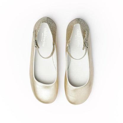 Lina Gold Buckle Strap Cushioned Insole Made In Spain fashion by Childrenchic – Don't Panic Shoes