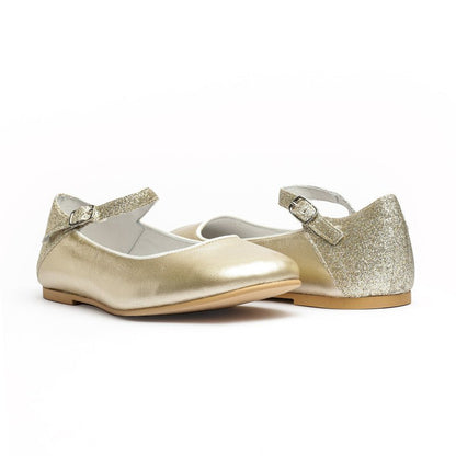 Lina Gold Buckle Strap Cushioned Insole Made In Spain fashion by Childrenchic – Don't Panic Shoes