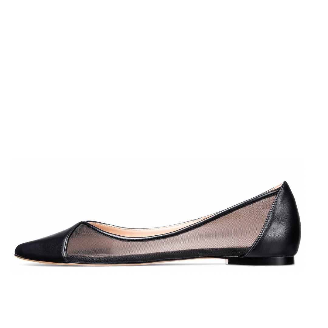 Linda Flats Black Shoes by Vaila Shoes – Don't Panic Shoes