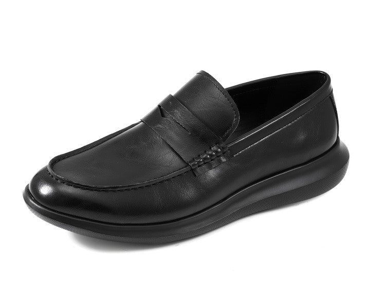 black penny loafers