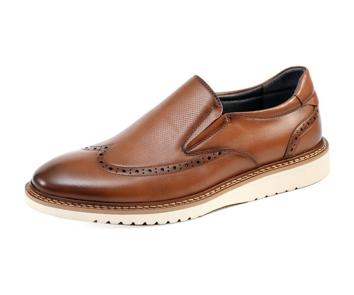 Amali Clyde cognac slip on shoes main