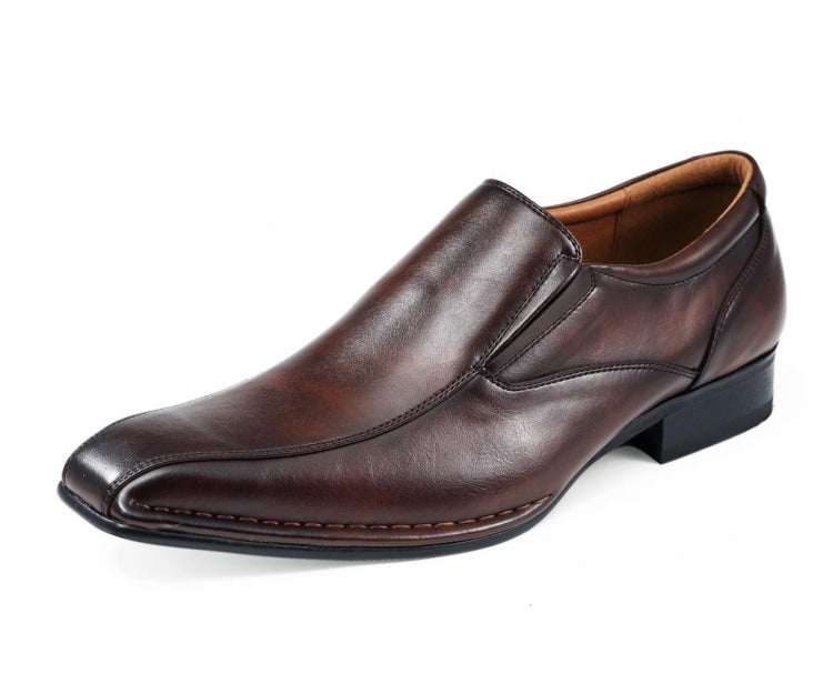 slip on brown loafers