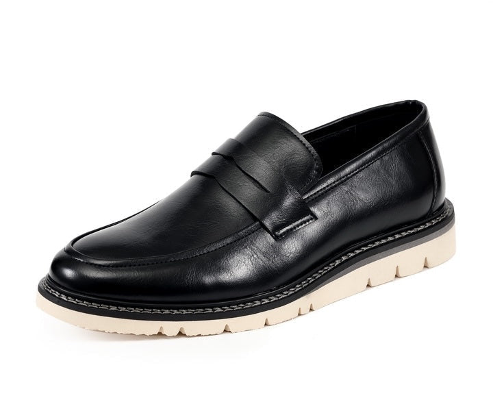 Amali Hugh black penny loafer main