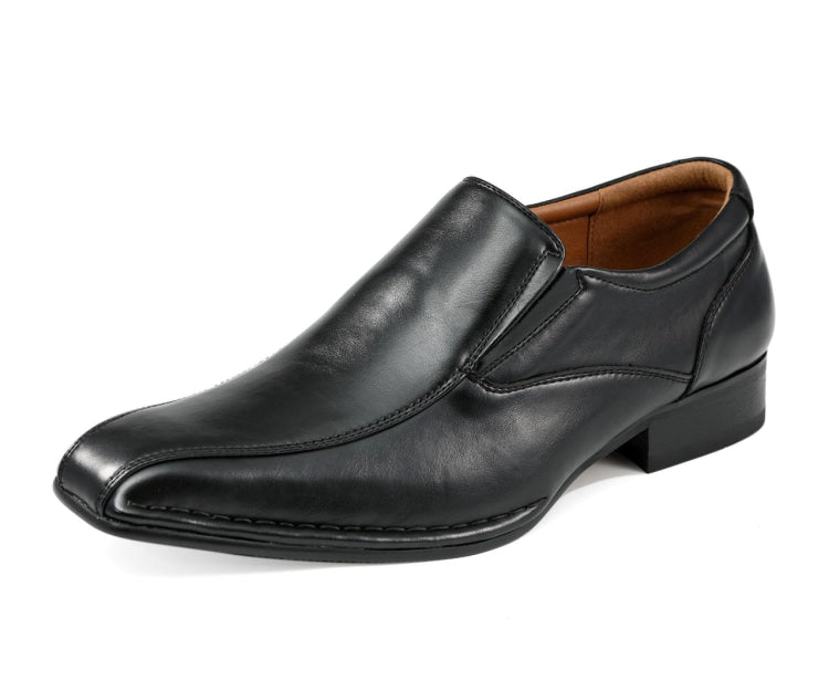 slip on black loafers