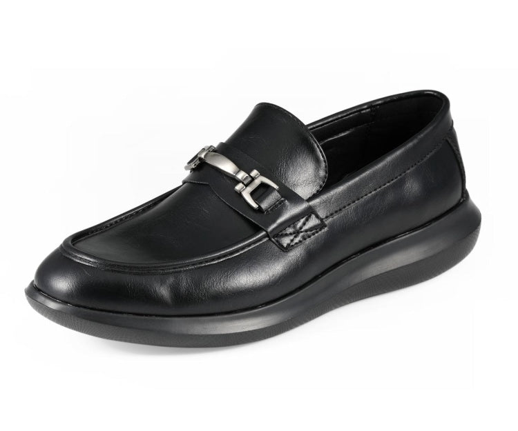 black casual loafers