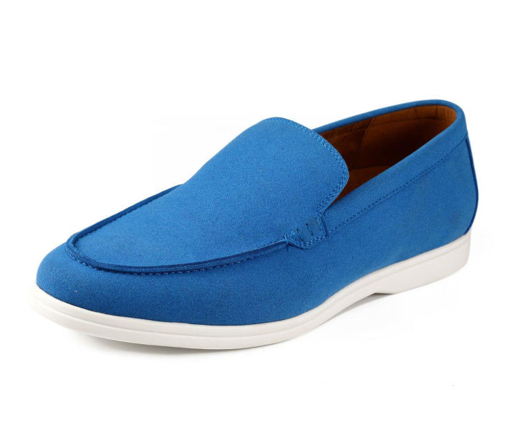 mens blue loafers