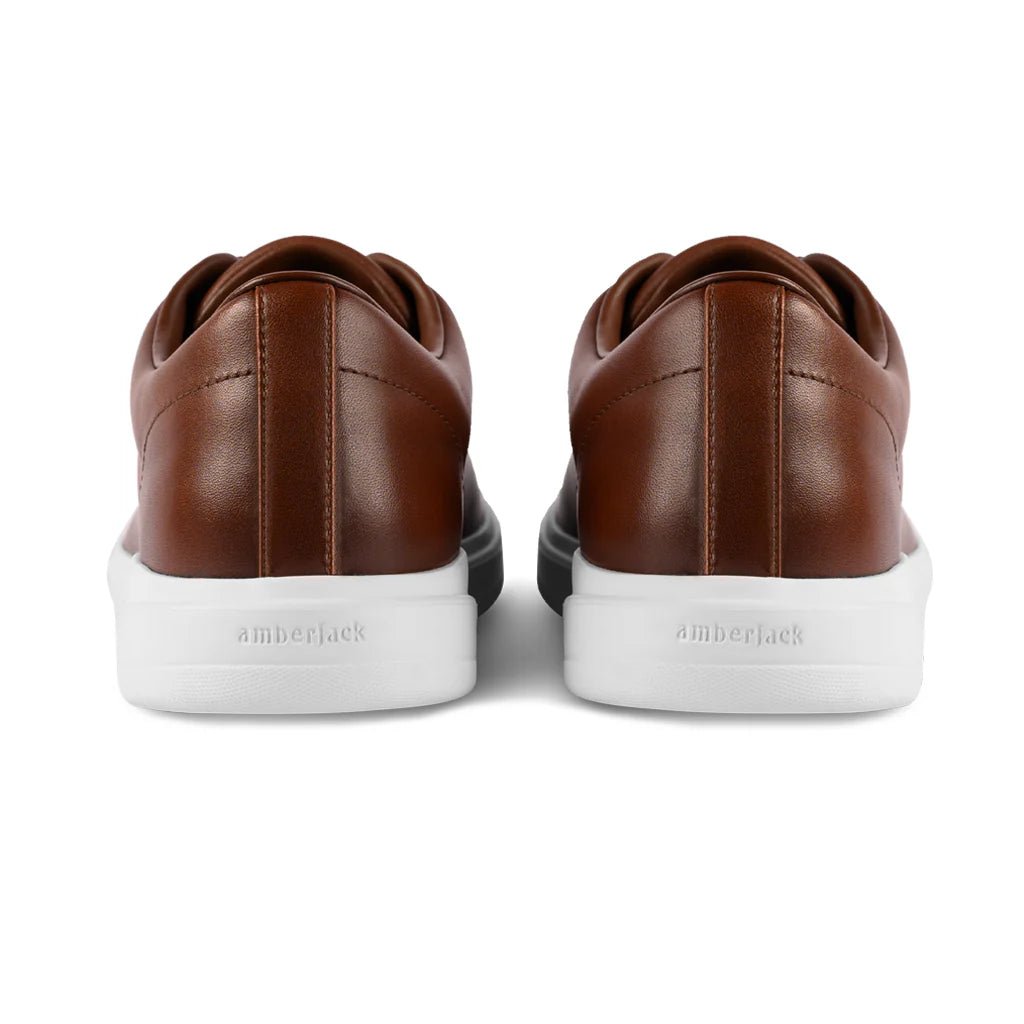Low - Top Chestnut Sneaker For Everyday Comfort And Style Men's Dress Shoes by Amberjack – Don't Panic Shoes