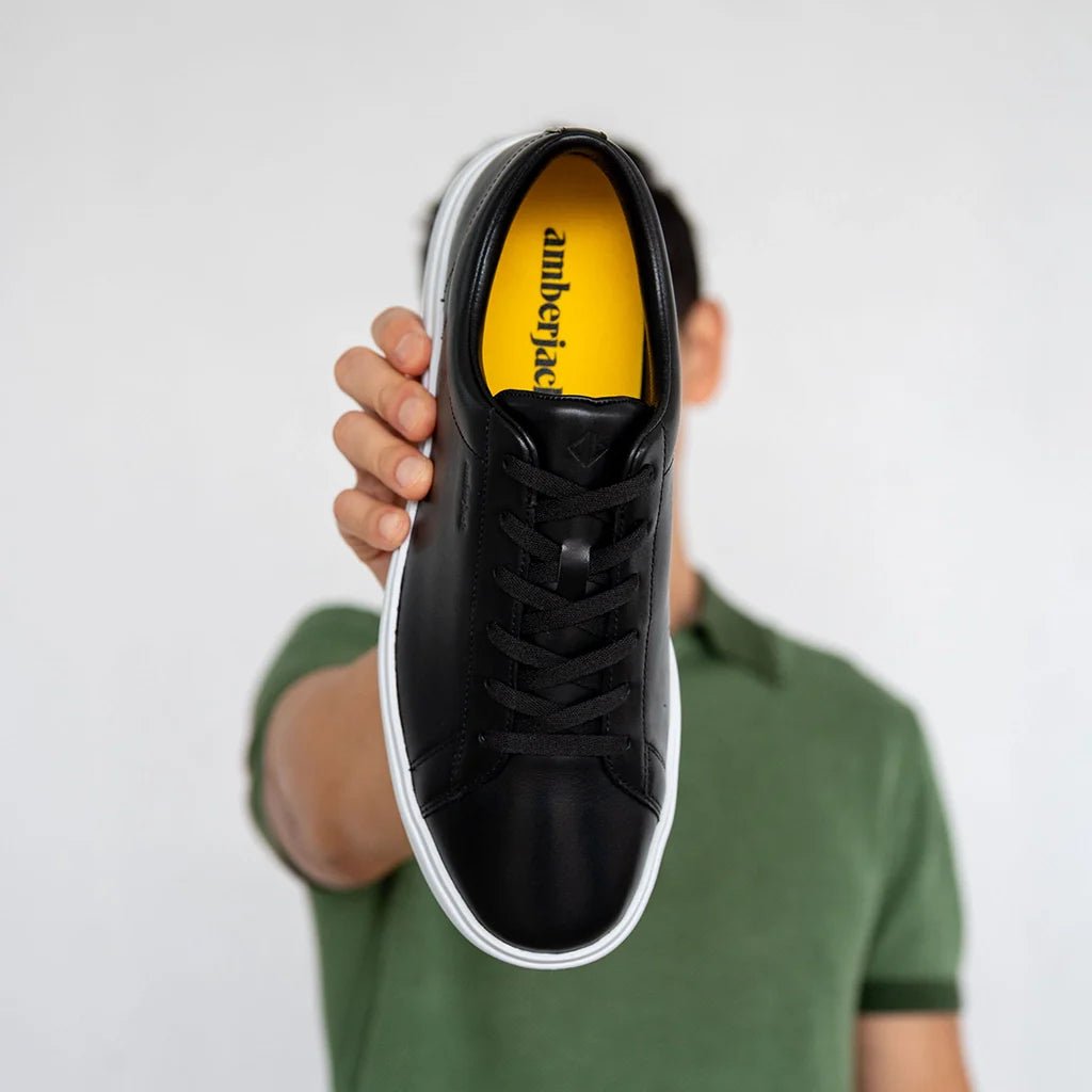 Low Top Sneaker For Everyday Wear With Cushioned Comfort Men's Dress Shoes by Amberjack – Don't Panic Shoes