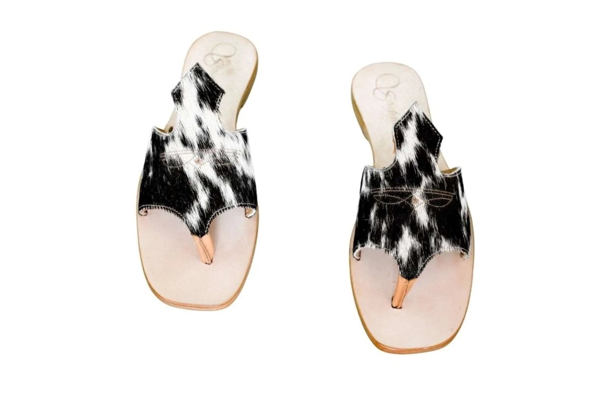 Luciana Cowhide Flip Flop Sandals – Size 10 by Stiefeld Boots – Don't Panic Shoes