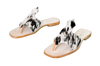 Luciana Cowhide Flip Flop Sandals – Size 10 by Stiefeld Boots – Don't Panic Shoes