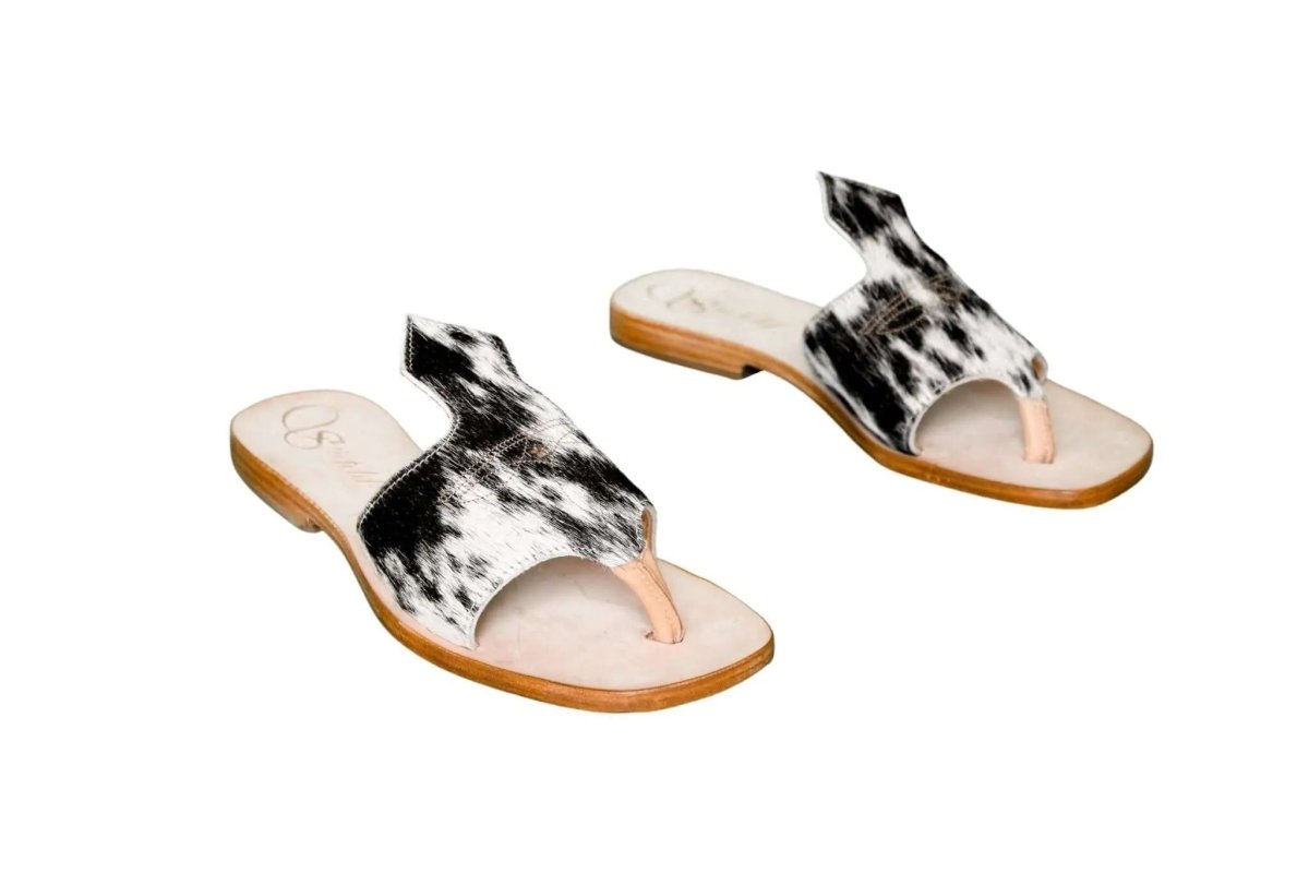 Luciana Cowhide Flip Flop Sandals – Size 6 by Stiefeld Boots – Don't Panic Shoes