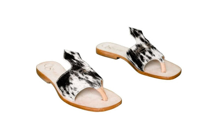 Luciana Cowhide Flip Flop Sandals – Size 6 by Stiefeld Boots – Don't Panic Shoes