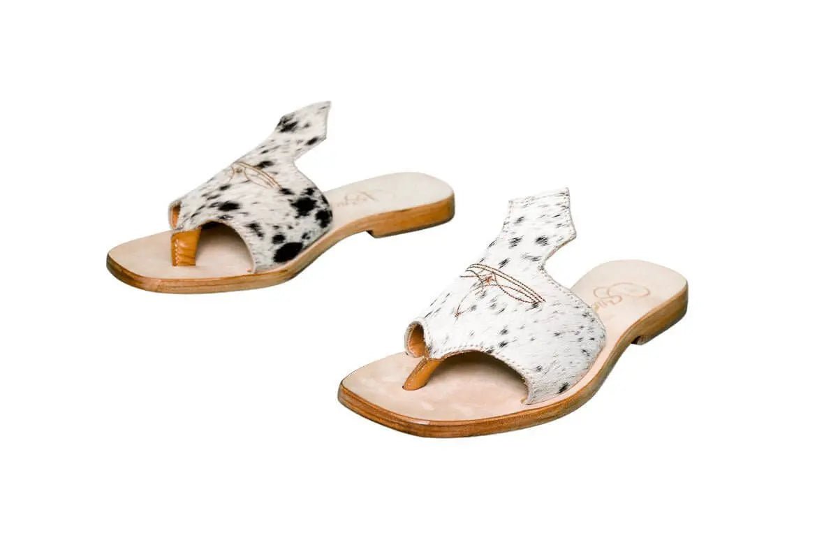 Luciana Cowhide Flip Flop Sandals – Size 7 by Stiefeld Boots – Don't Panic Shoes