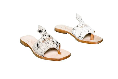 Luciana Cowhide Flip Flop Sandals – Size 7 by Stiefeld Boots – Don't Panic Shoes