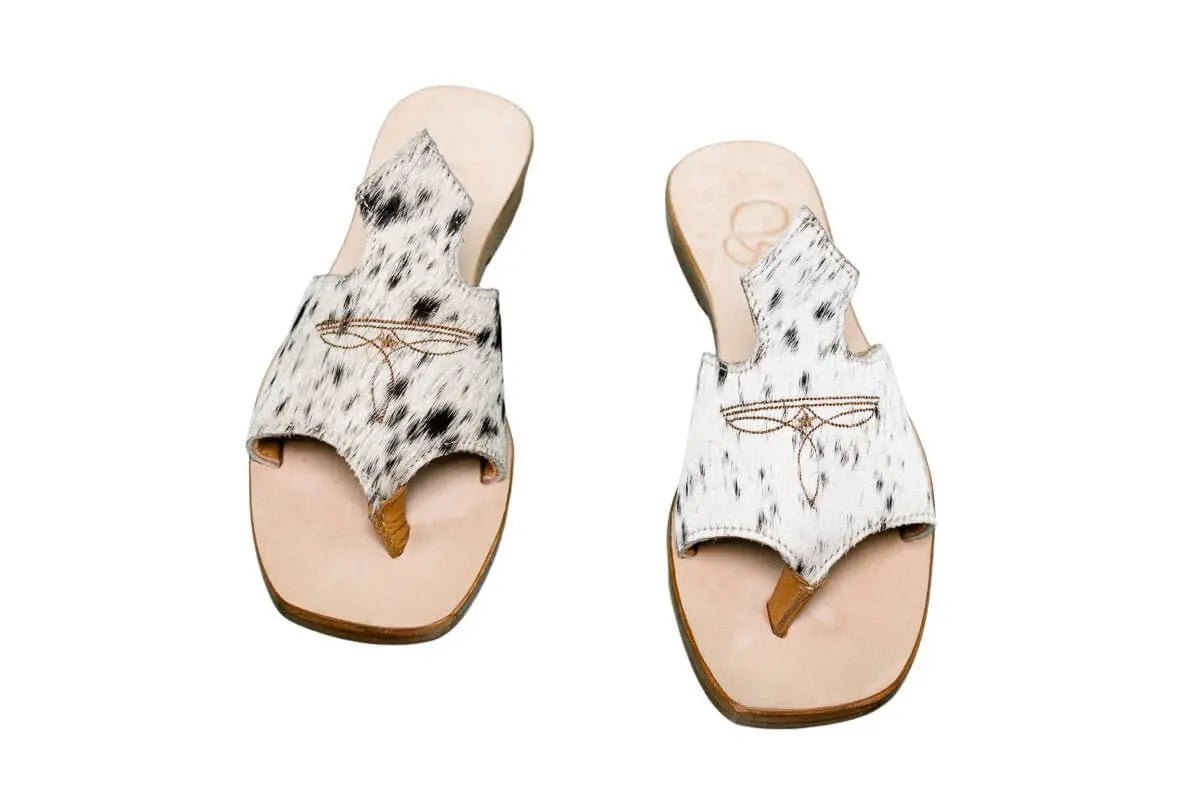 Luciana Cowhide Flip Flop Sandals – Size 7 by Stiefeld Boots – Don't Panic Shoes