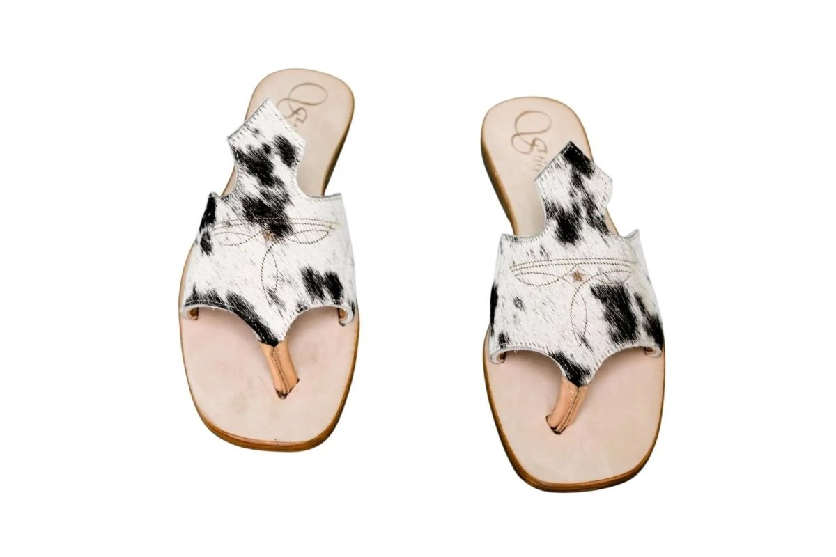 Luciana Cowhide Flip Flop Sandals – Size 7 by Stiefeld Boots – Don't Panic Shoes