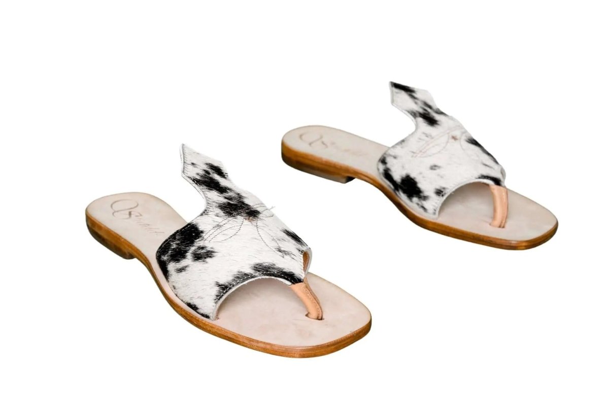 Luciana Cowhide Flip Flop Sandals – Size 7 by Stiefeld Boots – Don't Panic Shoes