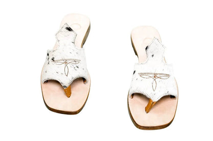 Luciana Cowhide Flip Flop Sandals – Size 8 by Stiefeld Boots – Don't Panic Shoes