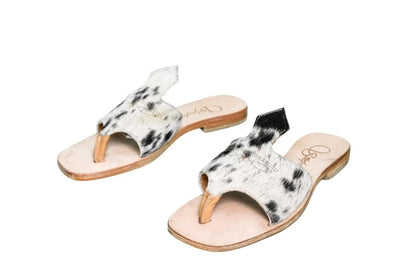 Luciana Cowhide Flip Flop Sandals – Size 8 by Stiefeld Boots – Don't Panic Shoes