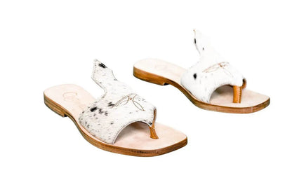 Luciana Cowhide Flip Flop Sandals – Size 8 by Stiefeld Boots – Don't Panic Shoes