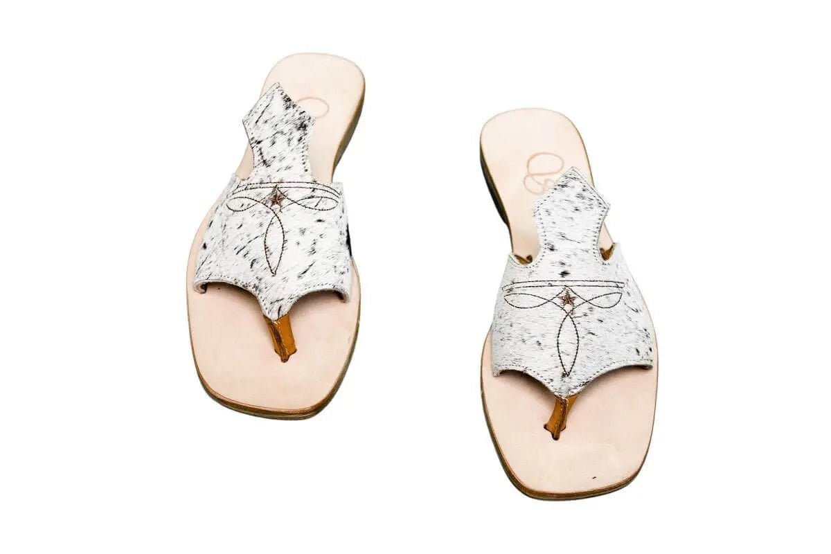 Luciana Cowhide Flip Flop Sandals – Size 8 by Stiefeld Boots – Don't Panic Shoes