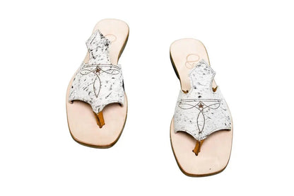 Luciana Cowhide Flip Flop Sandals – Size 8 by Stiefeld Boots – Don't Panic Shoes