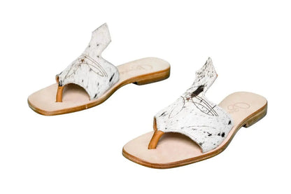 Luciana Cowhide Flip Flop Sandals – Size 8 by Stiefeld Boots – Don't Panic Shoes