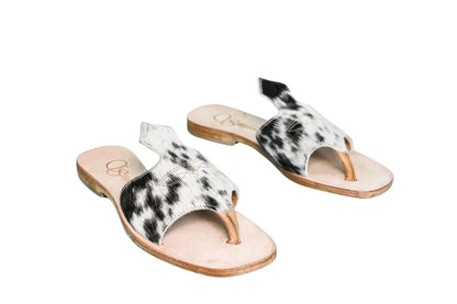 Luciana Cowhide Flip Flop Sandals – Size 8 by Stiefeld Boots – Don't Panic Shoes