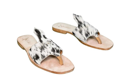 Luciana Cowhide Flip Flop Sandals – Size 9 by Stiefeld Boots – Don't Panic Shoes