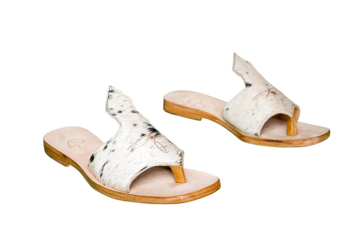 Luciana Cowhide Flip Flop Sandals – Size 9 by Stiefeld Boots – Don't Panic Shoes