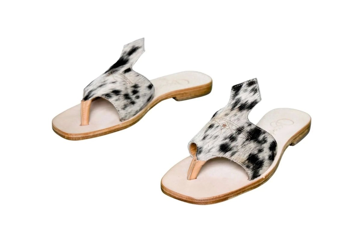 Luciana Cowhide Flip Flop Sandals – Size 9 by Stiefeld Boots – Don't Panic Shoes