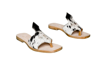 Luciana Cowhide Flip Flop Sandals – Size 9 by Stiefeld Boots – Don't Panic Shoes