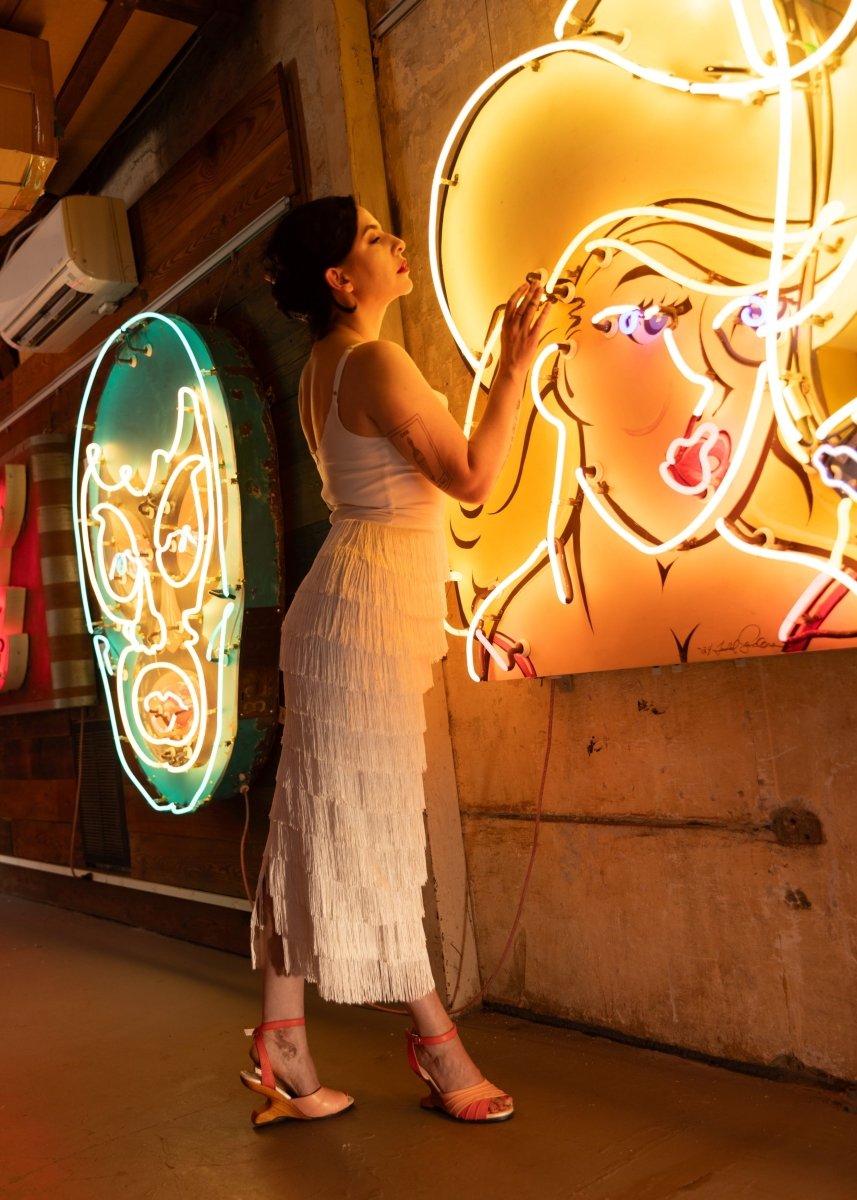 Lucky Lou Shoes Women's The Boom Boom - In Coral shoes by Lucky Lou Shoes – Don't Panic Shoes