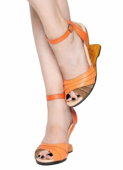 Lucky Lou Shoes Women's The Boom Boom - In Pumpkin shoes by Lucky Lou Shoes – Don't Panic Shoes