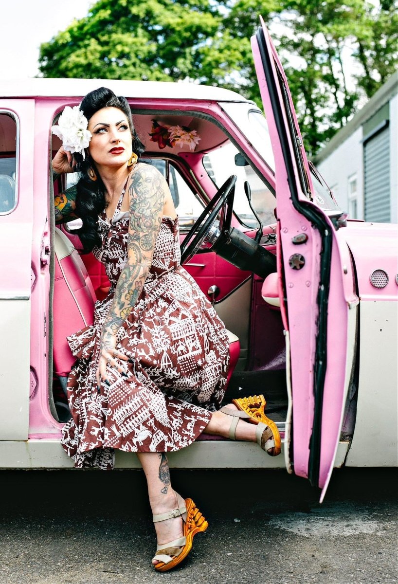 Lucky Lou Shoes Women's The Pagoda - In Fawn shoes by Lucky Lou Shoes – Don't Panic Shoes