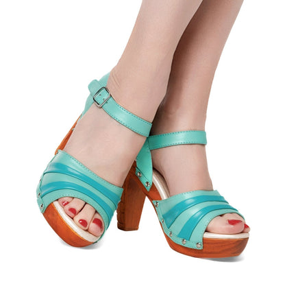 Lucky Lou Shoes Women's The RockIn' Tiki/With Ankle Strap - in New Holiday Shoes by Lucky Lou Shoes – Don't Panic Shoes