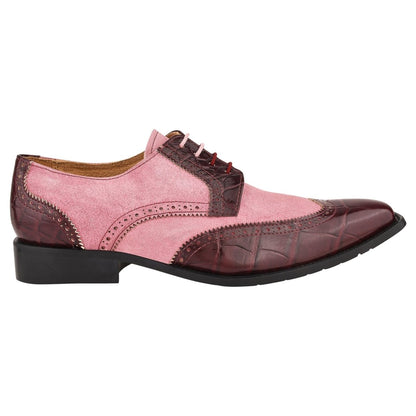 Macon Leather And Suede Crocodile Printed Oxford Dress Shoes Shoes by Libertyzeno – Don't Panic Shoes