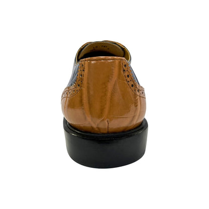 Macon Leather And Suede Crocodile Printed Oxford Dress Shoes Shoes by Libertyzeno – Don't Panic Shoes