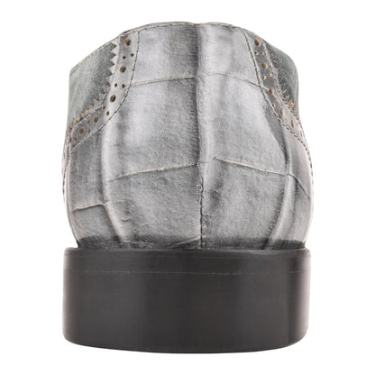 Macon Leather And Suede Crocodile Printed Oxford Dress Shoes Shoes by Libertyzeno – Don't Panic Shoes